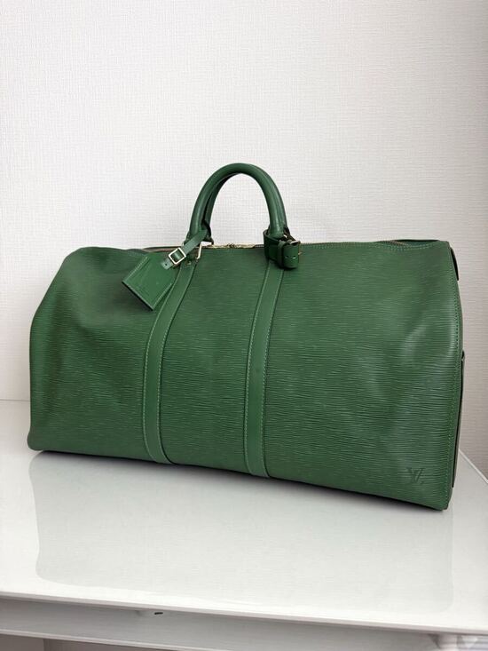 Louis Vuitton Handbags - Louis Vuitton Keepall Epi Green Boston Bag Handbag Travel